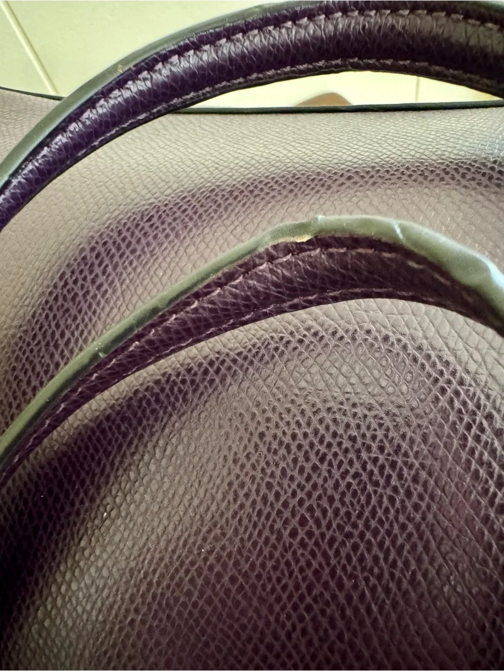 Coach Christie Carryall Satchel – Purple Crossgrain Leather